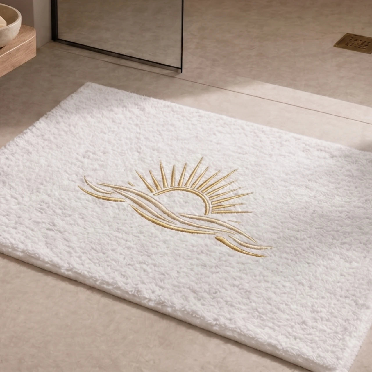 Tapis de Bain Logo Soleil – À l'Aube de la Gloire