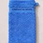 Gant de Toilette 100% Coton Ultra-Doux - Bleu - 550g/m2